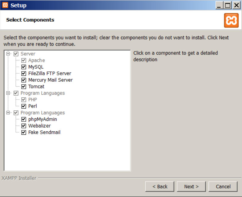 Select components Select components